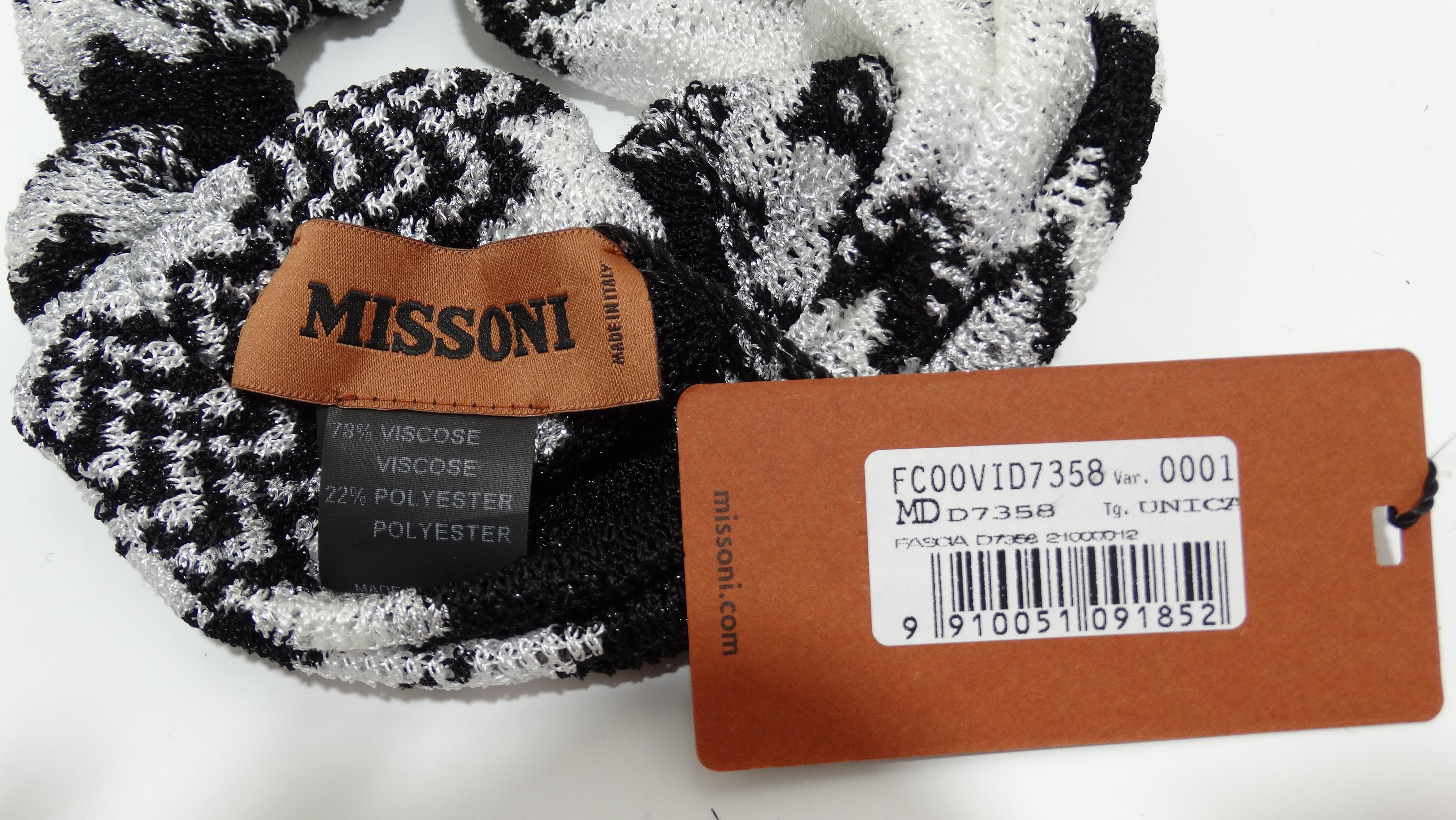 Missoni - Bandoulière nouée en tricot multicolore en vente 3