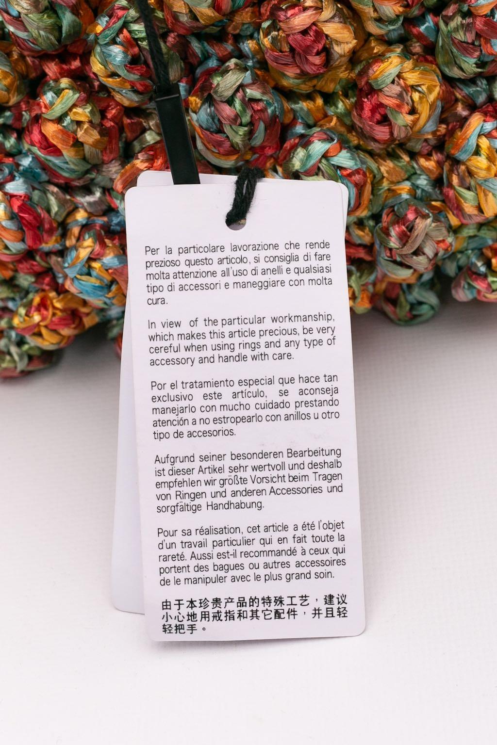 Missoni Multi-Color Raffia Bag For Sale 6