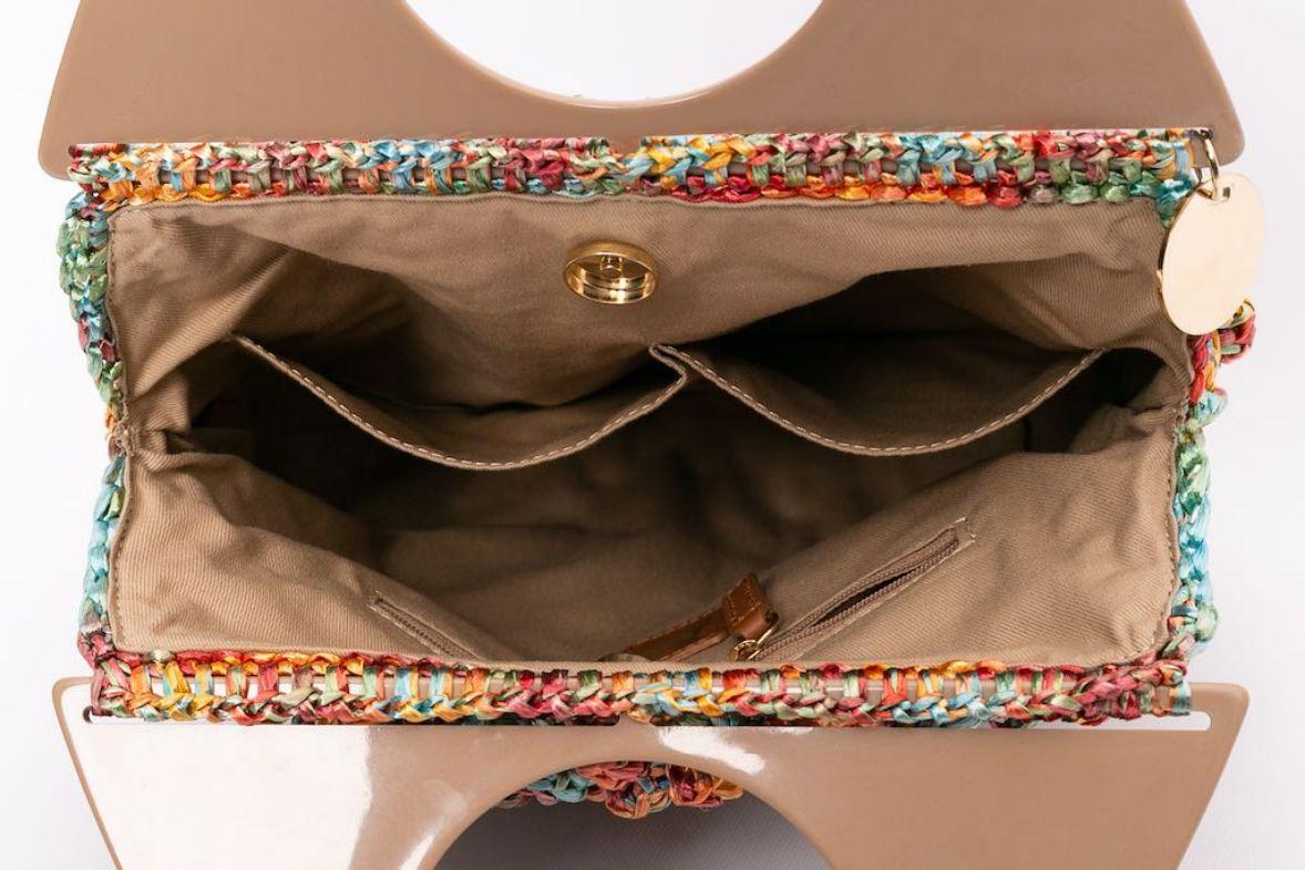 Missoni Multi-Color Raffia Bag For Sale 2