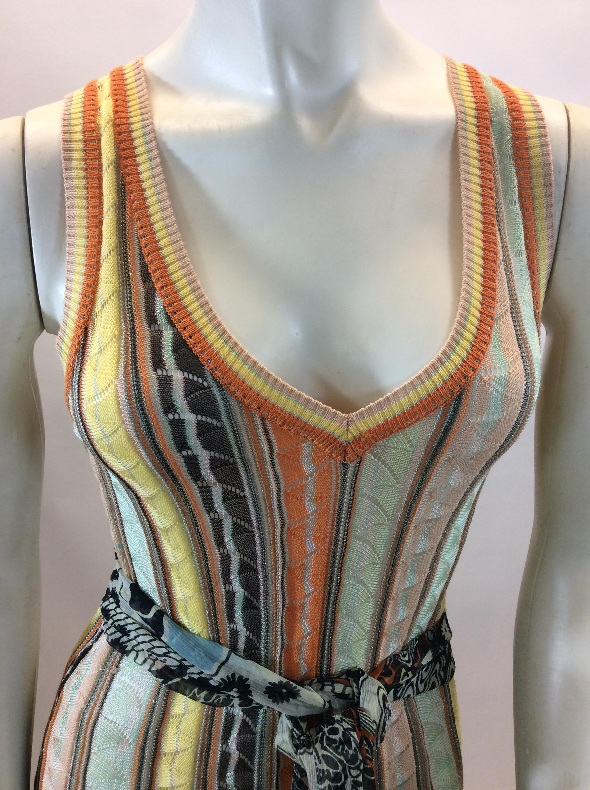 Women's Missoni Multi- Color Stripe Dress For Sale