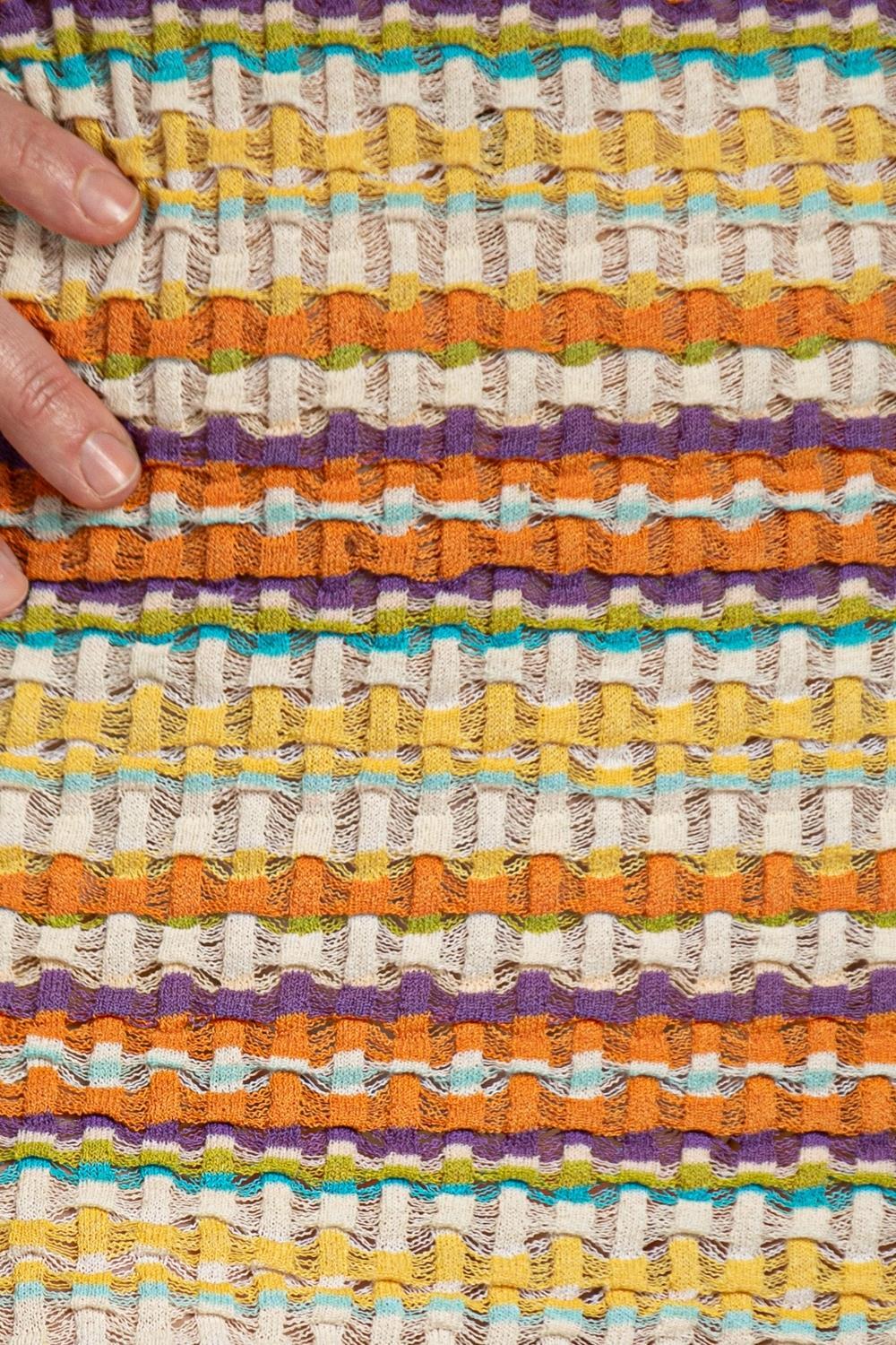 MISSONI Multi Colored Knit Stretch Dress For Sale 5