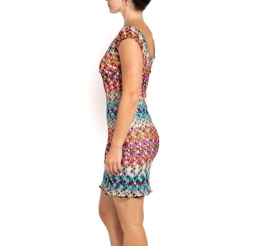 Women's MISSONI Multi Colored Knit Stretchy Dress For Sale
