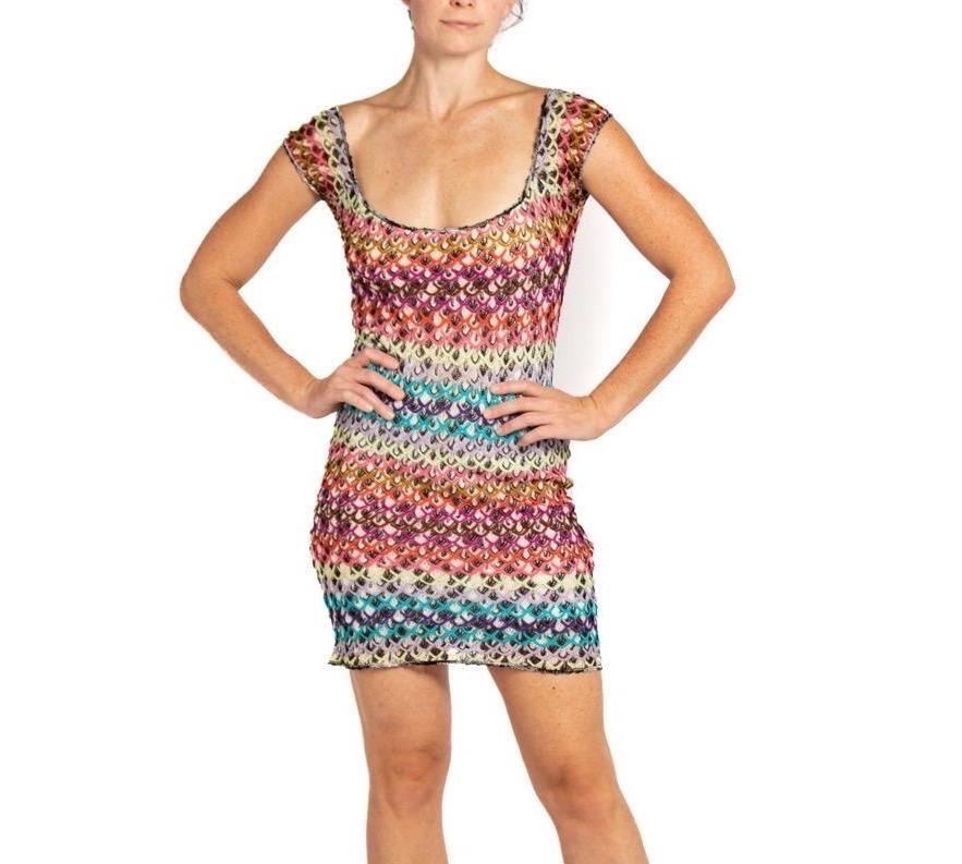 MISSONI Multi Colored Knit Stretchy Dress For Sale 4
