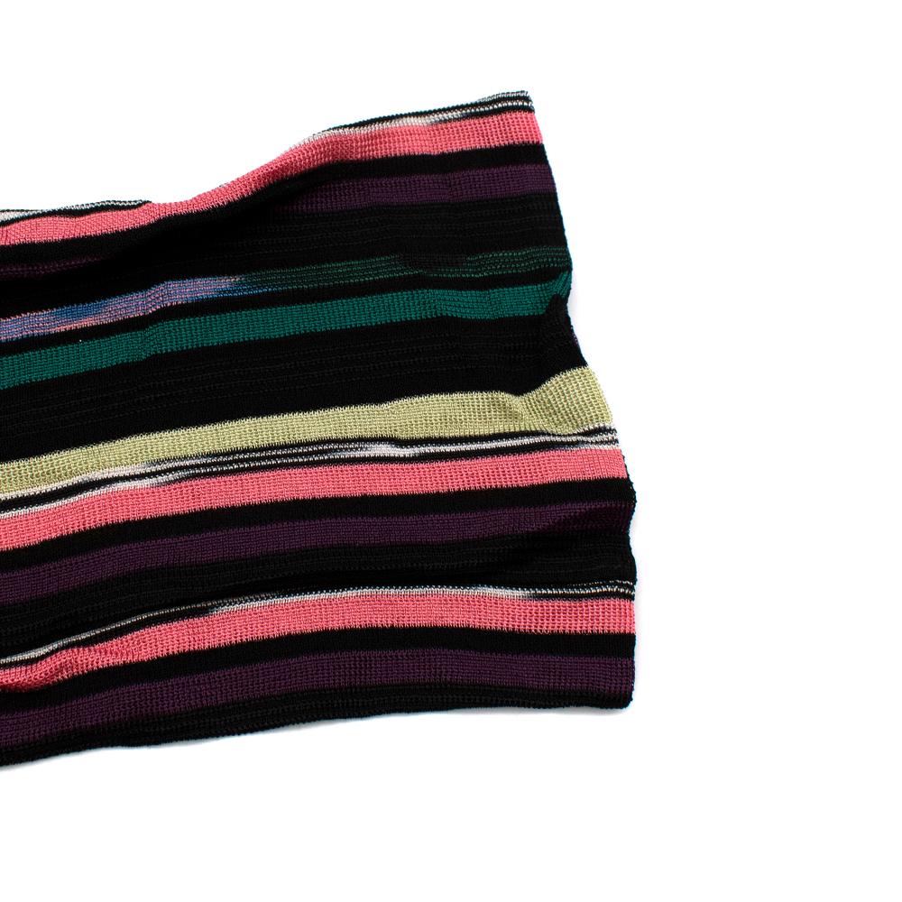 Missoni Multi-coloured Striped Knit Shift Dress - Size US 10 In Excellent Condition In London, GB