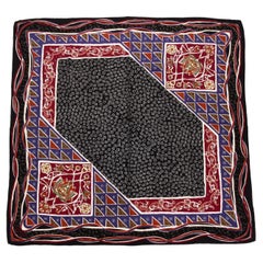 Missoni - Écharpe en soie noire à motifs multiples