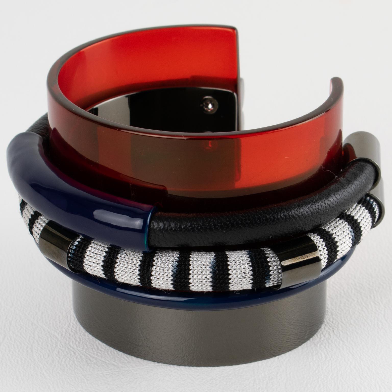 Moderno Bracciale Missoni multifilo multicolore in vendita