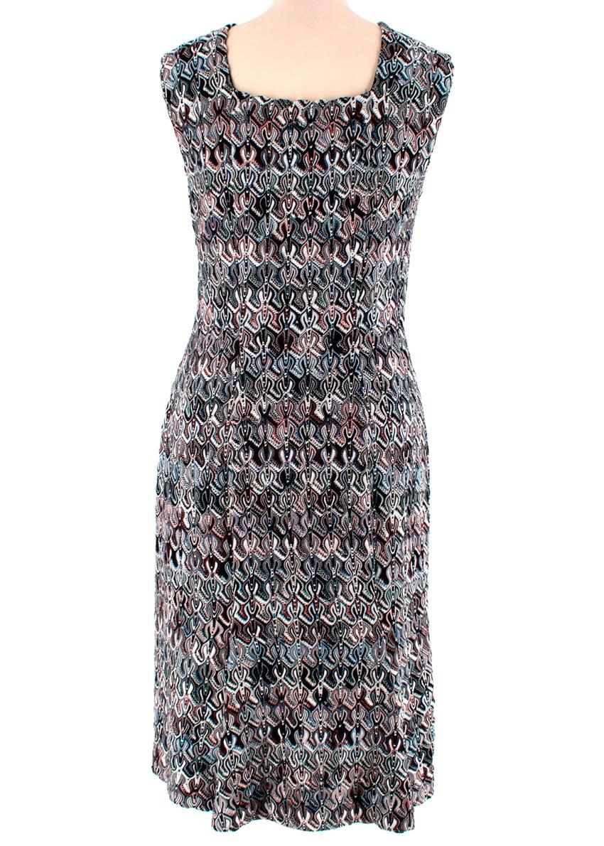 Missoni Multicolor Abstract Pattern Knit Dress - Size US 6 For Sale 2