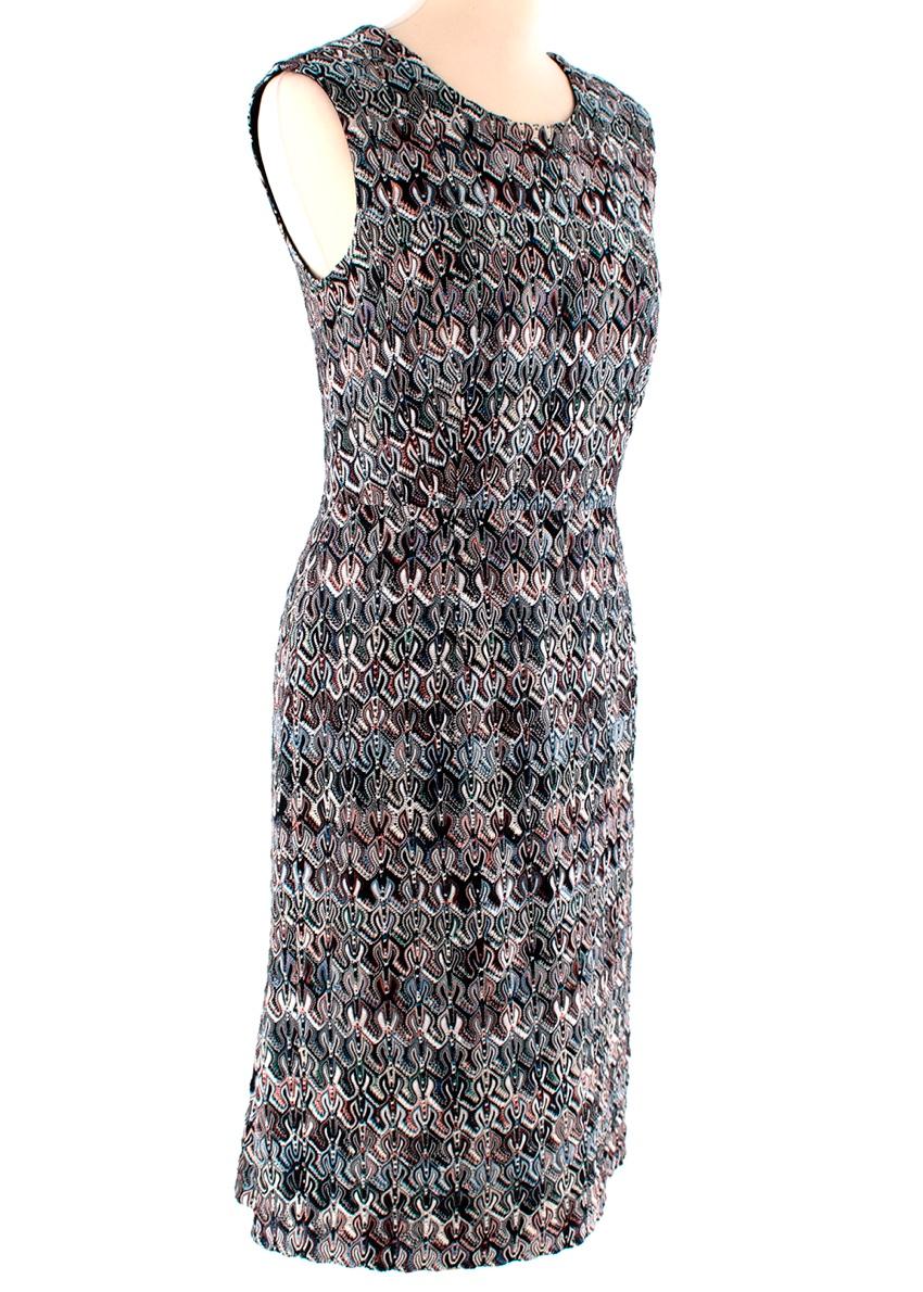 Missoni Multicolor Abstract Pattern Knit Dress - Size US 6 For Sale 4