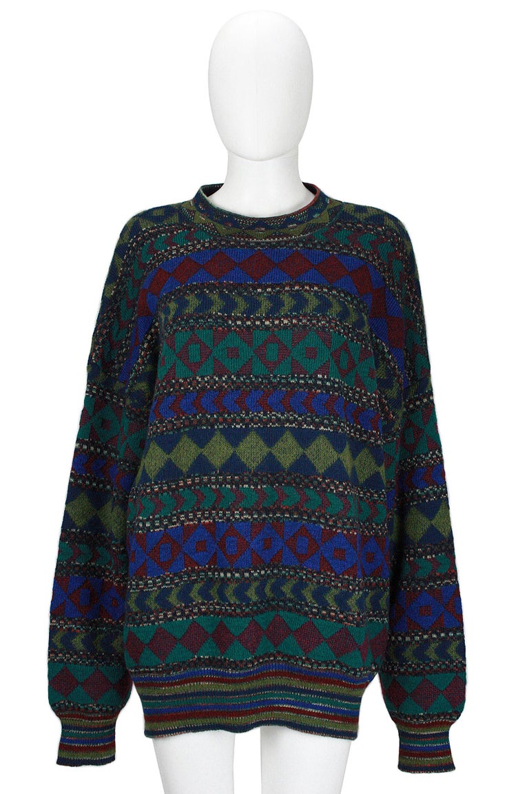 Missoni Multicolor Abstract Sweater For Sale at 1stDibs