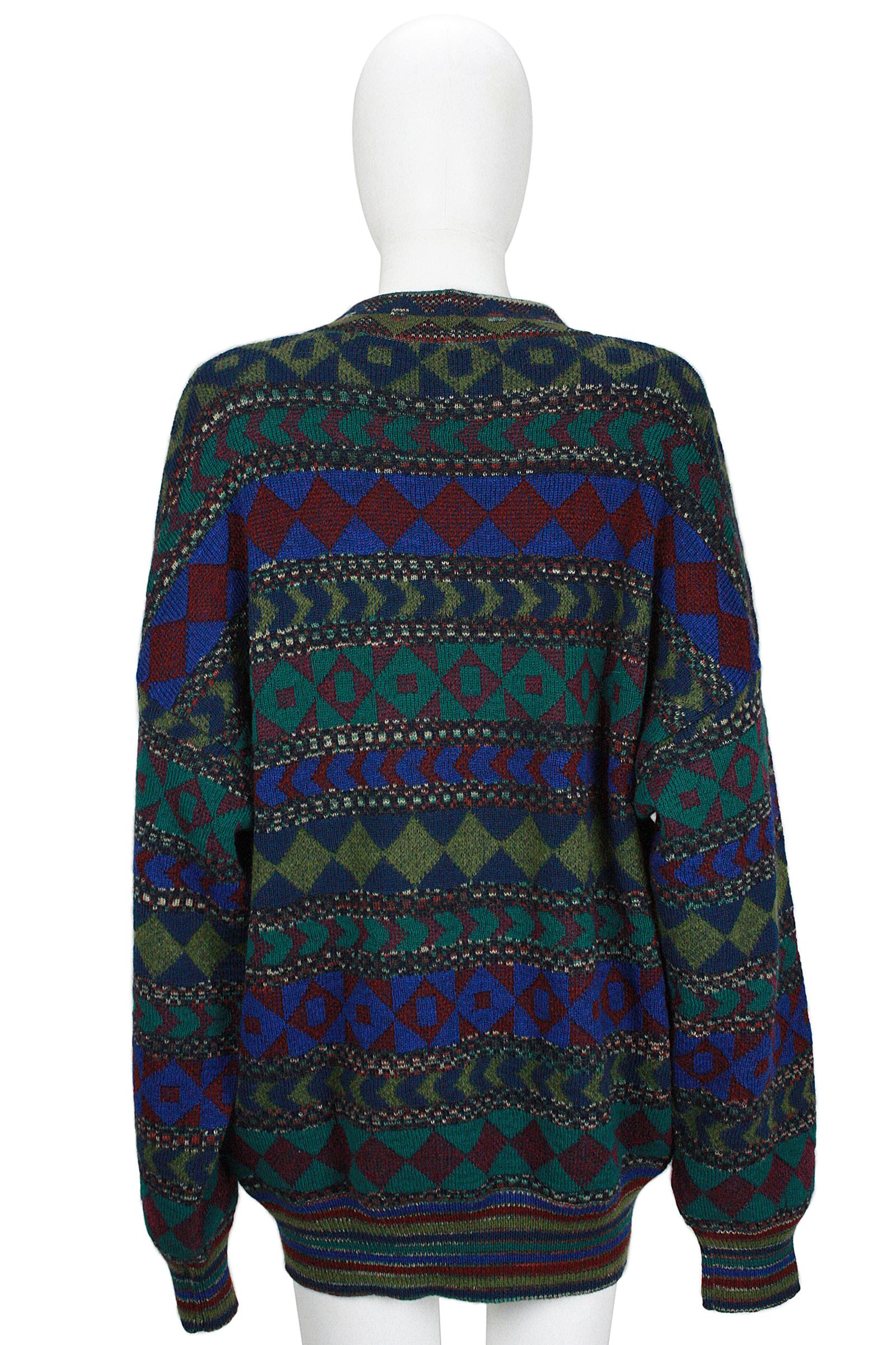 Missoni Multicolor Abstract Sweater In Excellent Condition For Sale In Los Angeles, CA