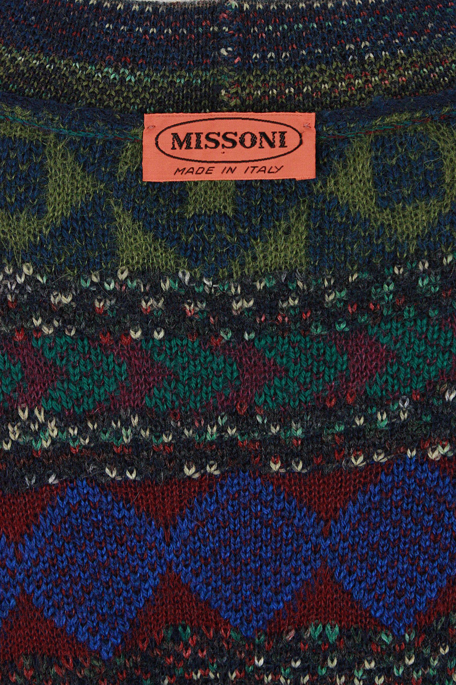 Men's Missoni Multicolor Abstract Sweater For Sale