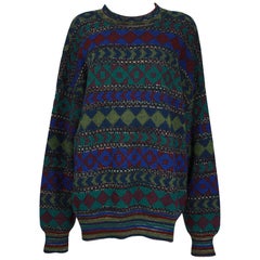 Vintage Missoni Multicolor Abstract Sweater