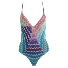 Missoni, multicolor bathing suit with zig zag print