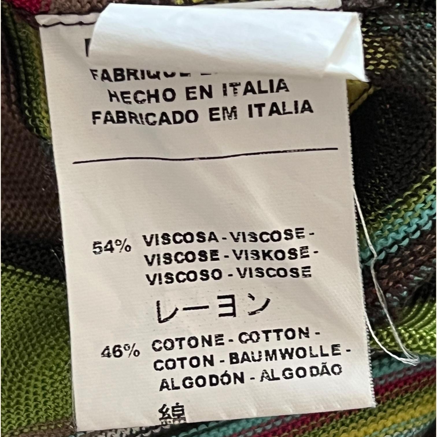 Missoni - Robe en tricot à chevrons multicolore en vente 1