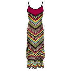 Missoni - Robe en tricot à chevrons multicolore