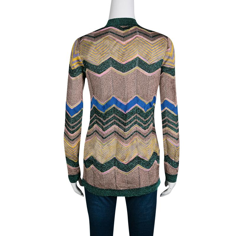Own this trendy cardigan that is excellent for any evening event while keeping you warm. Satisfying and perfect, this blended material cardigan is an chic staple for your wardrobe. This piece from the house of Missoni is an impressive way to sport a