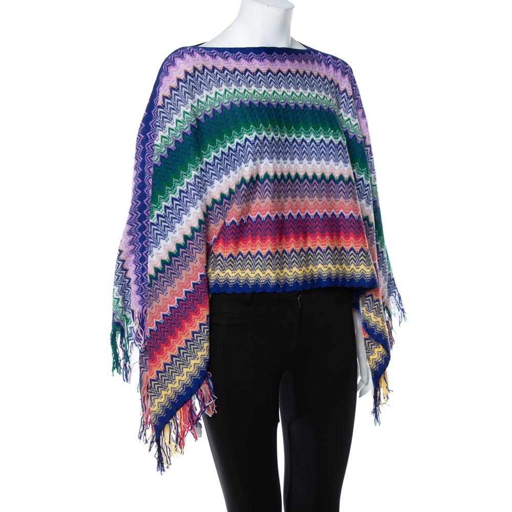 Missoni Chevron Knit Poncho
