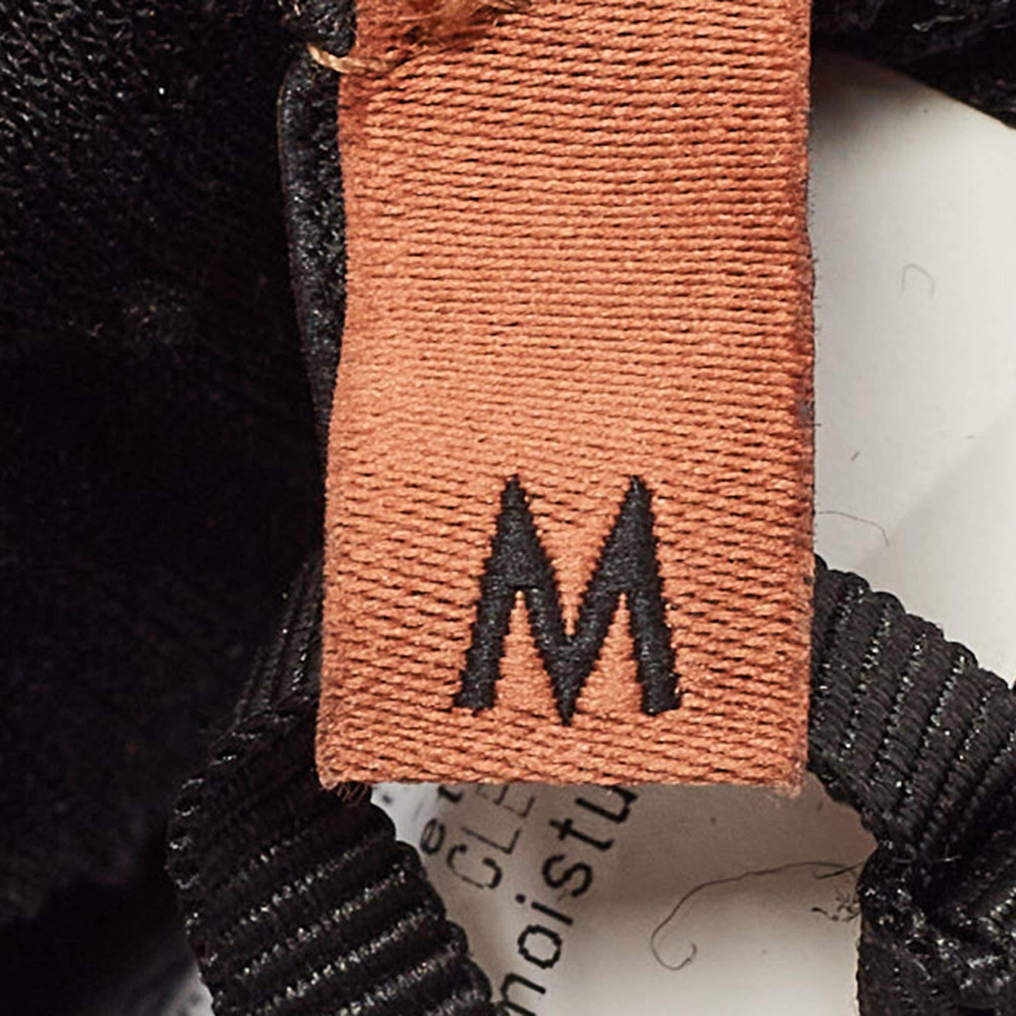 Missoni Multicolor Color Block Leather Gloves M In Excellent Condition For Sale In Dubai, Al Qouz 2
