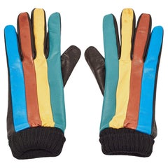 Missoni - Gants en cuir multicolores M