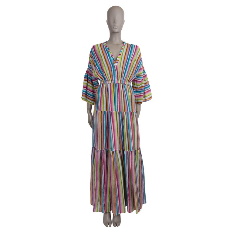 MISSONI multicolor cotton and silk 2024 ZIGZAG STRIPED MAXI Dress S For Sale at 1stDibs MISSONI multicolor cotton and silk 2024 ZIGZAG STRIPED MAXI Dress S For Sale at 1stDibs