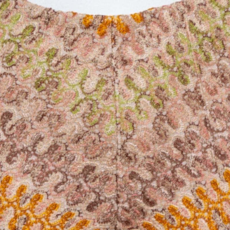 You know it's the best knitwear when it is from Missoni! Made from a blend of fabrics, these trousers feature a multicolor crochet-knit design and a straight-leg silhouette with an elasticated waistband. Pair them with a contrasting plain top and