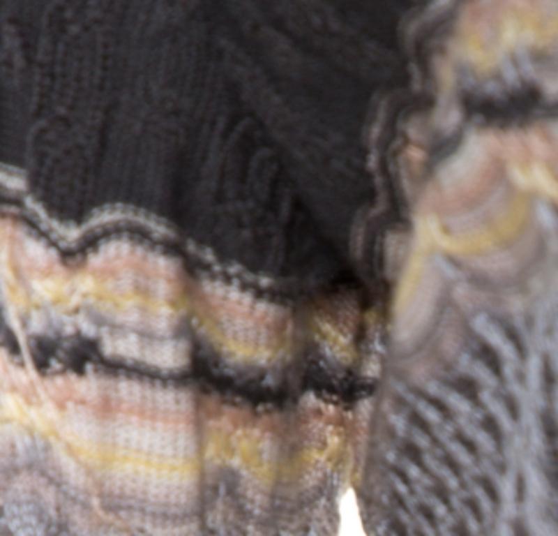 Missoni Multicolor Jacquard Eyelet Knit Cardigan M in vendita 4