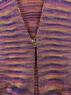 Missoni Multicolor Knit Sleeveless Top and Cardigan Set Size 40
