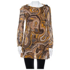 Missoni Multicolor Lurex Knit Bead Embellished Tunic M