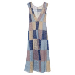 Missoni Multicolor Lurex Knit Sleeveless Maxi Dress S