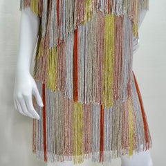 Missoni Multicolor Metallic Fringe Dress