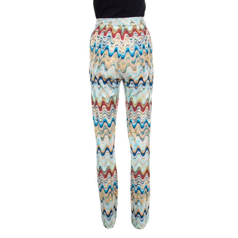 high waist knit pants