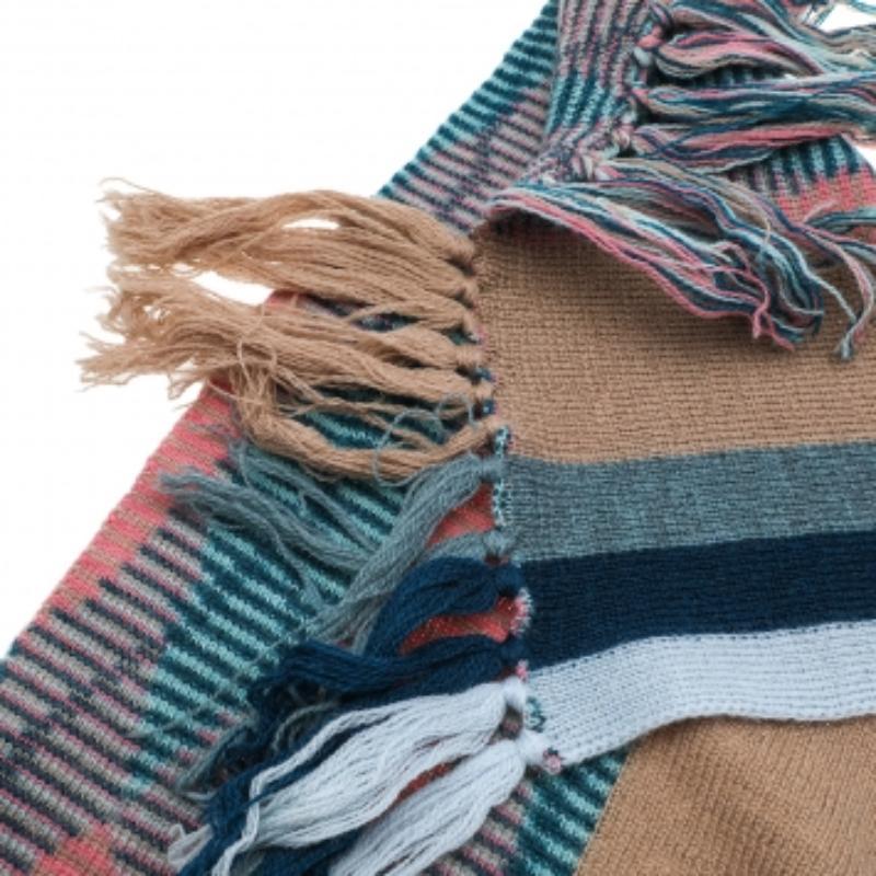 De las mujeres Missoni Estola de Flecos de Punto de Lana con Estampado Multicolor en venta