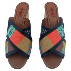 Mehrfarbige Sandale mit Absatz von Missoni, Größe 41