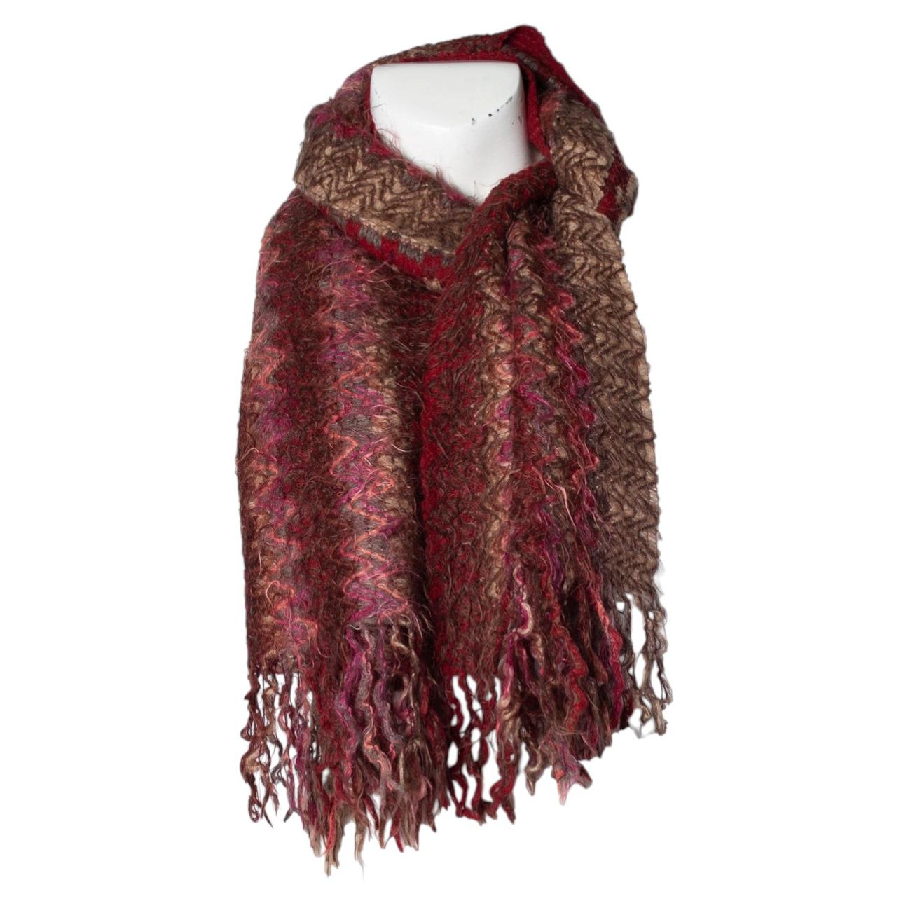 Missoni, écharpe multicolore avec imprimé Zig Zag en vente