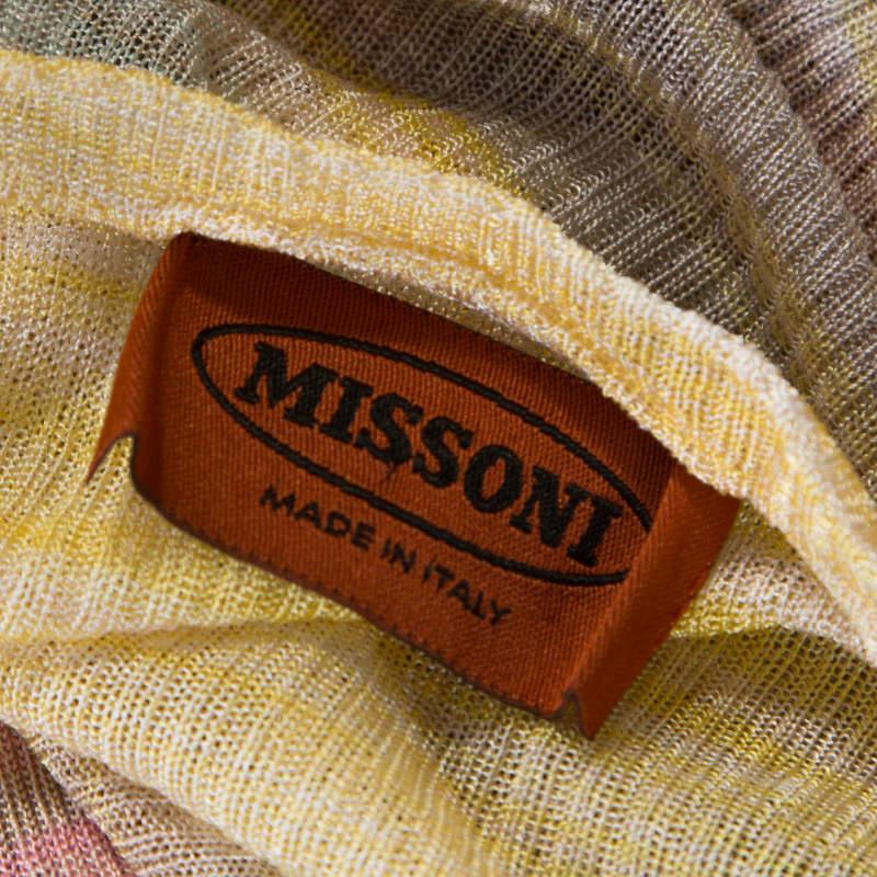 Women's Missoni Multicolor Striped Knit Cardigan M