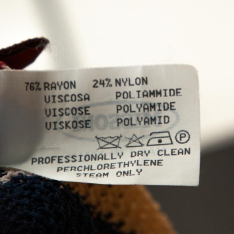 Missoni débardeur à col V en tricot côtelé rayé multicolore M Pour femmes en vente