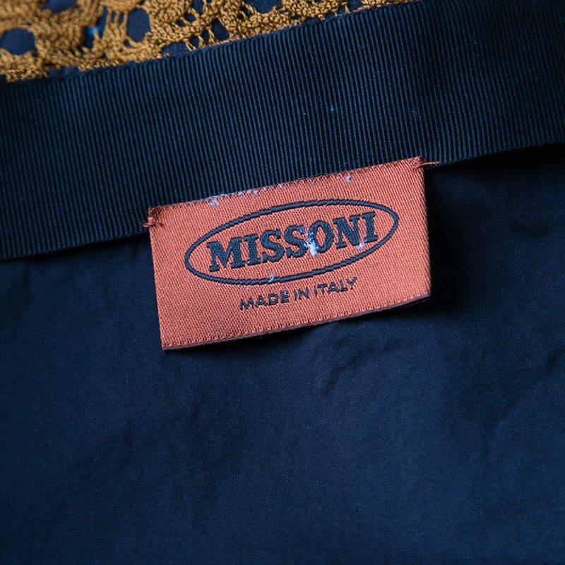 Women's Missoni Multicolor Textured Knit Pencil Skirt M