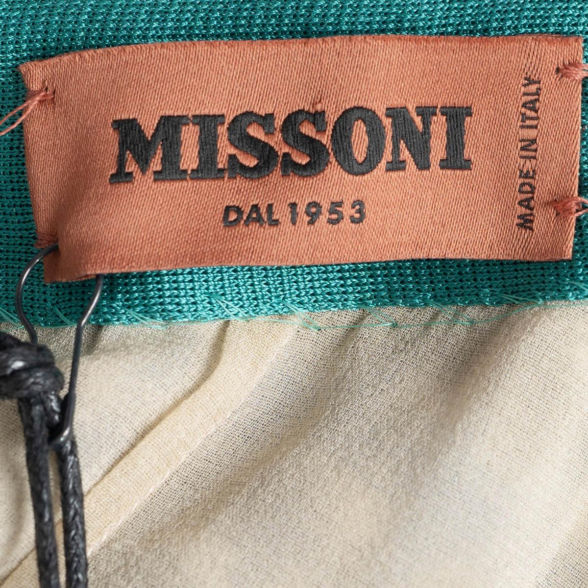 MISSONI multicolor viscose SLEEVELESS OPEN BACK STRIPED KNIT MAXI Dress 40 S For Sale 2