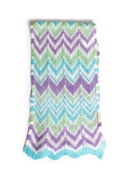 Missoni, multicolor zig zag scarf