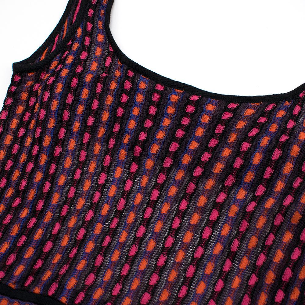 Missoni Mehrfarbiges Maxikleid aus Strick Größe US 6 Damen im Angebot