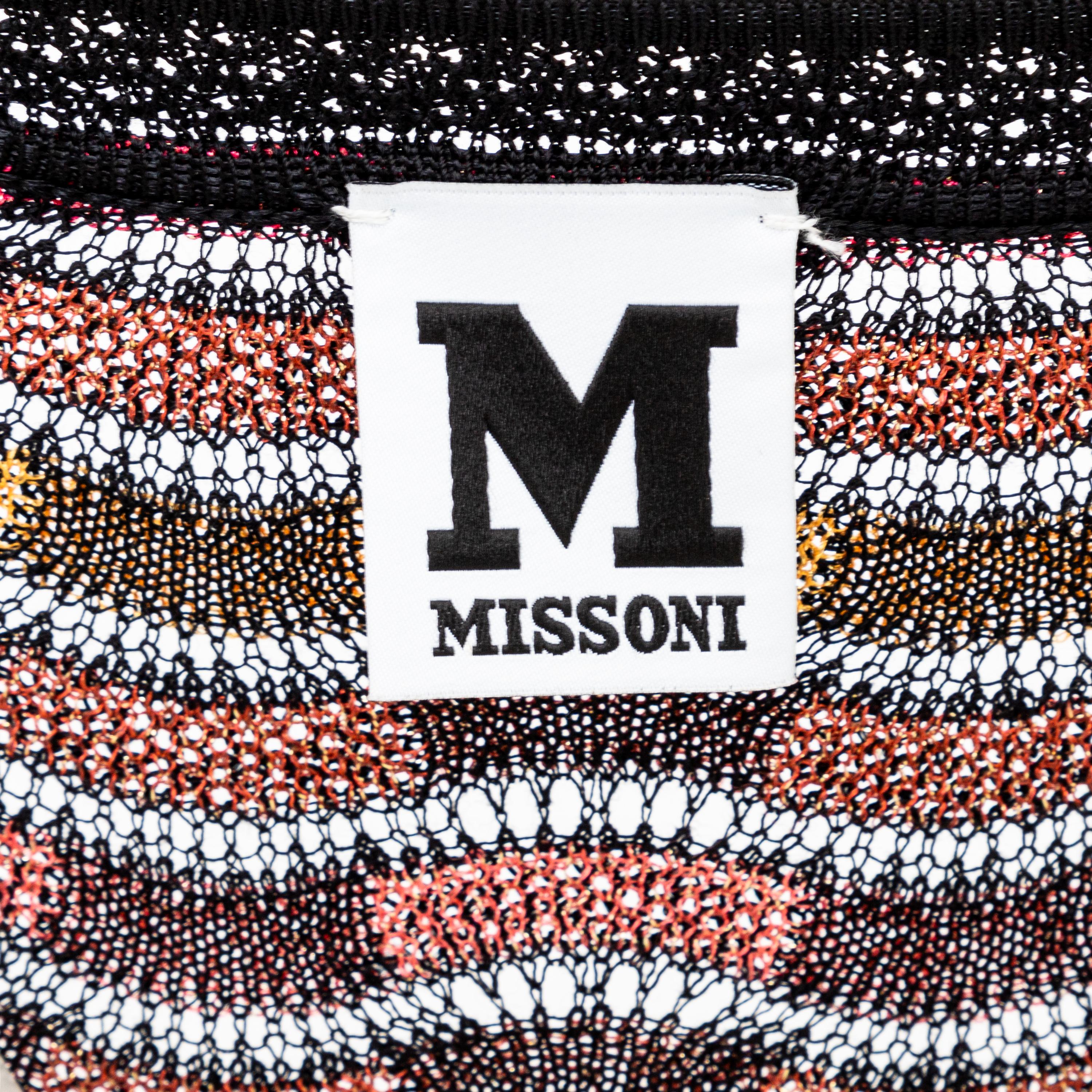Nero Vestito Missoni multicolore - Anni '10 in vendita
