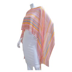 Missoni Mehrfarbig gestrickter Poncho in Kurzform