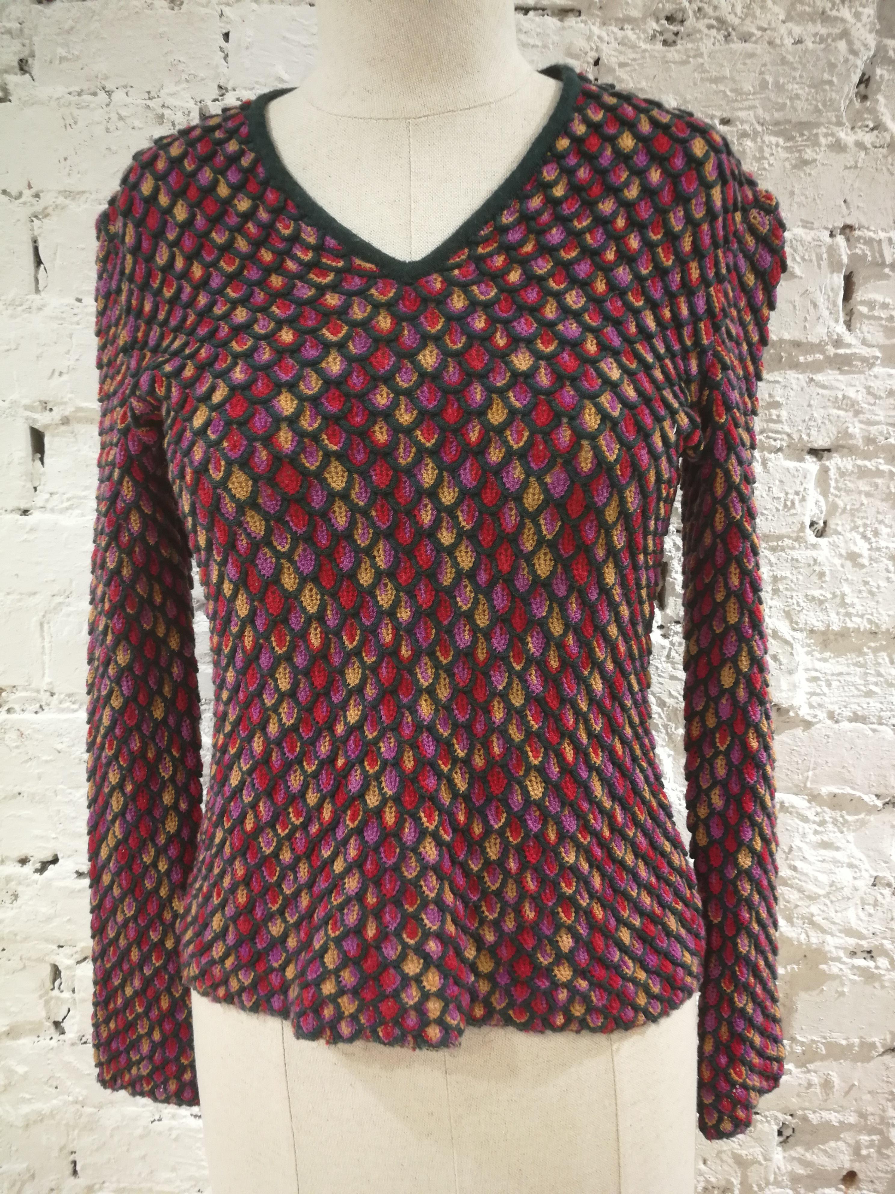 Women's or Men's Missoni multicolour Wool Sweater For Sale