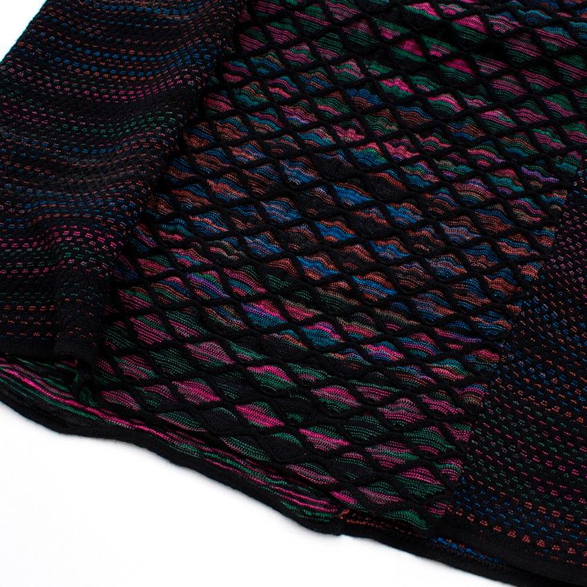 Black Missoni Multicoloured Knit Dress - Size US 8 For Sale