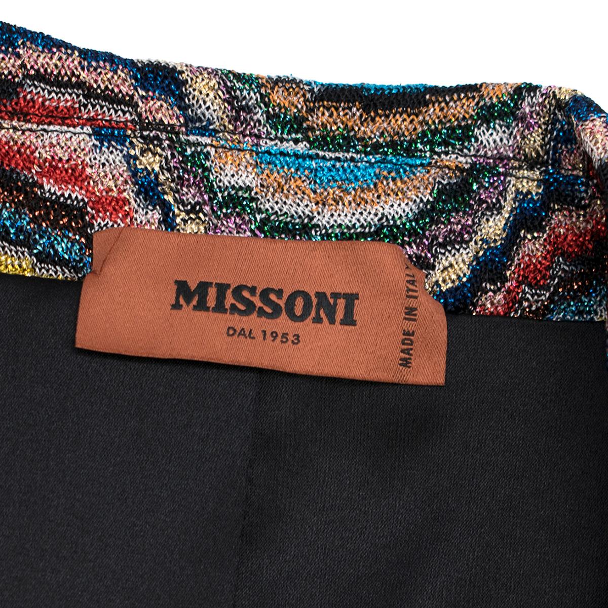 Missoni Multicoloured Knit Jacket IT 42 In Excellent Condition In London, GB