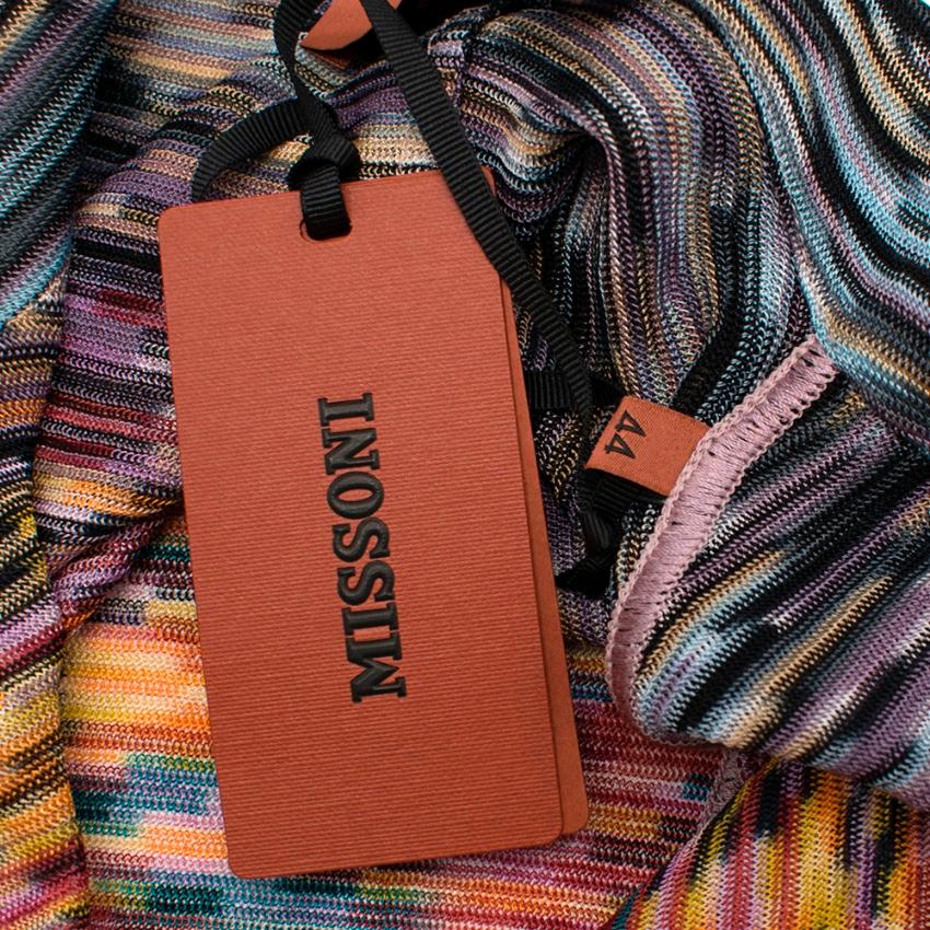 Missoni Multicoloured Knit Longline Cardigan M 44 IT In New Condition In London, GB