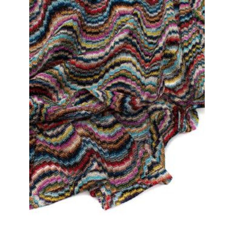 Missoni Multicoloured Metallic Wavy Knit Coverup Dress 6