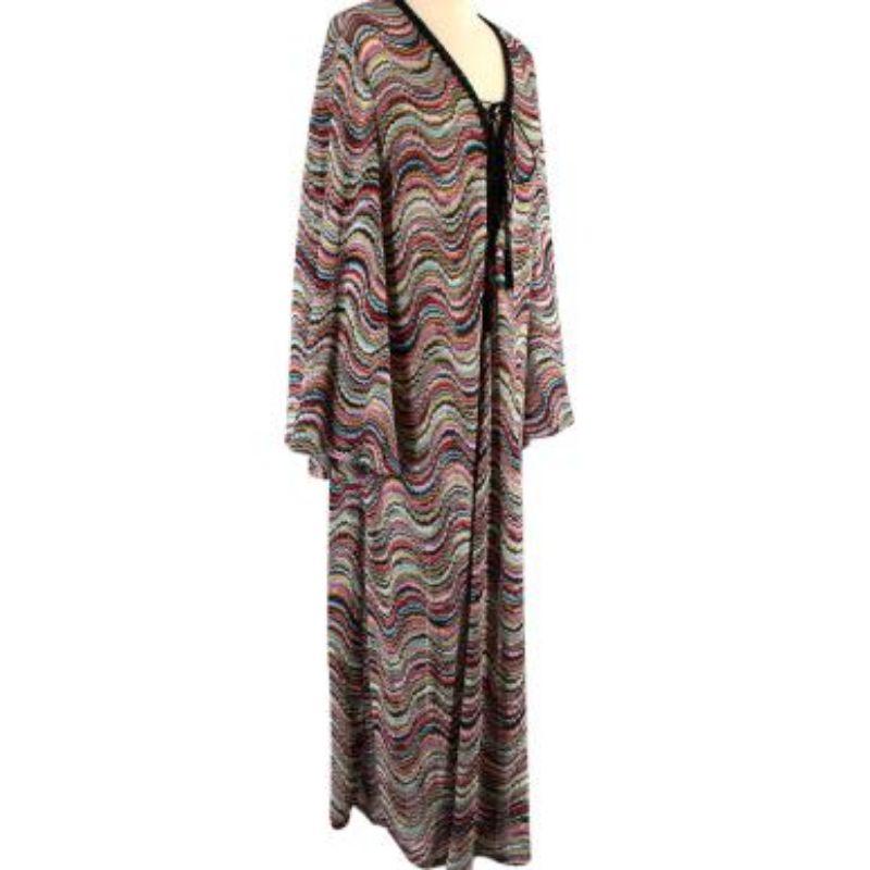 Women's Missoni Multicoloured Metallic Wavy Knit Coverup Dress