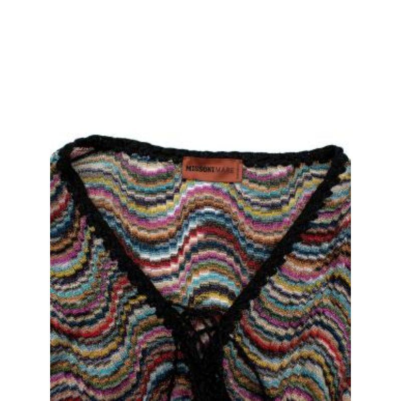 Missoni Multicoloured Metallic Wavy Knit Coverup Dress 2