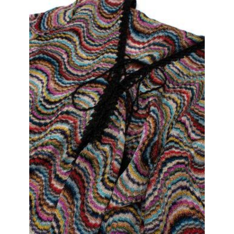 Missoni Multicoloured Metallic Wavy Knit Coverup Dress 3